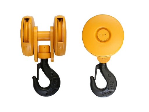 5 ton hook block 4/1 falls 14mm wire rope